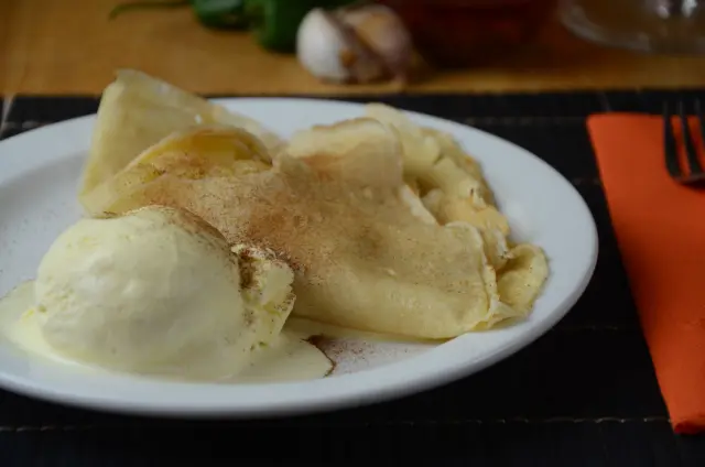 Crepe de postre en Viejo Barrio